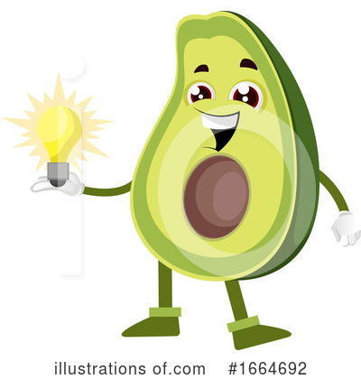 Avocado Clipart #1664692 by Morphart Creations