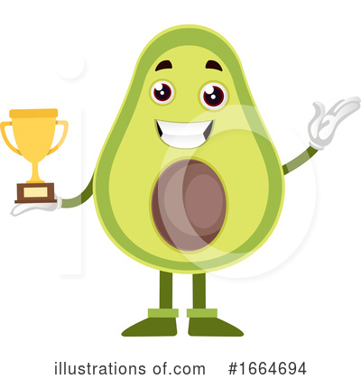 Royalty-Free (RF) Avocado Clipart Illustration by Morphart Creations - Stock Sample #1664694