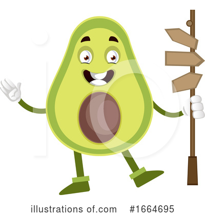 Avocado Clipart #1664695 by Morphart Creations