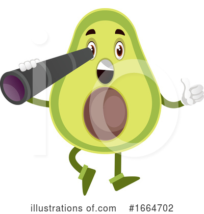 Avocado Clipart #1664702 by Morphart Creations