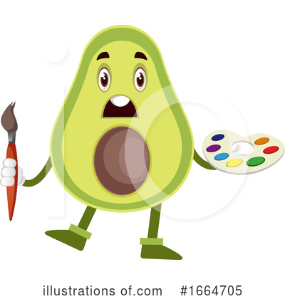 Royalty-Free (RF) Avocado Clipart Illustration by Morphart Creations - Stock Sample #1664705