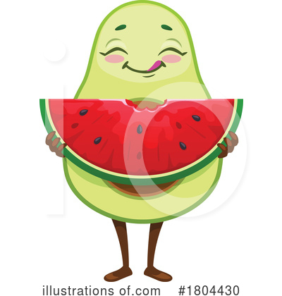 Royalty-Free (RF) Avocado Clipart Illustration by Vector Tradition SM - Stock Sample #1804430
