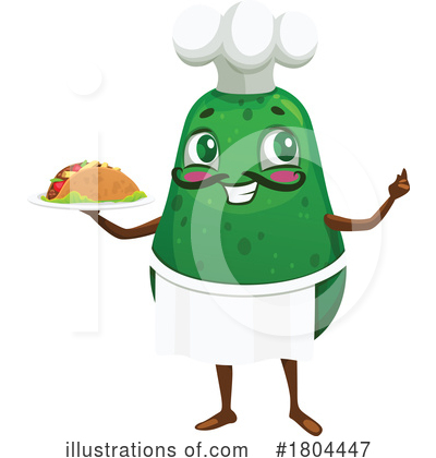 Royalty-Free (RF) Avocado Clipart Illustration by Vector Tradition SM - Stock Sample #1804447