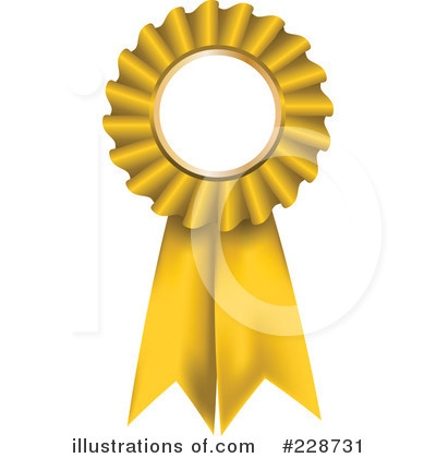 Royalty-Free (RF) Award Ribbon Clipart Illustration by KJ Pargeter - Stock Sample #228731