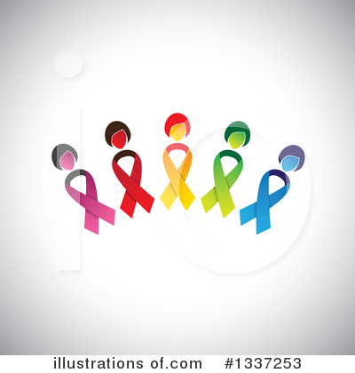 Royalty-Free (RF) Awareness Ribbon Clipart Illustration by ColorMagic - Stock Sample #1337253