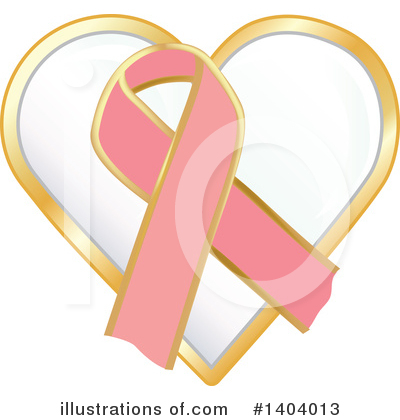 Pink Ribbon Clipart #1404013 by inkgraphics