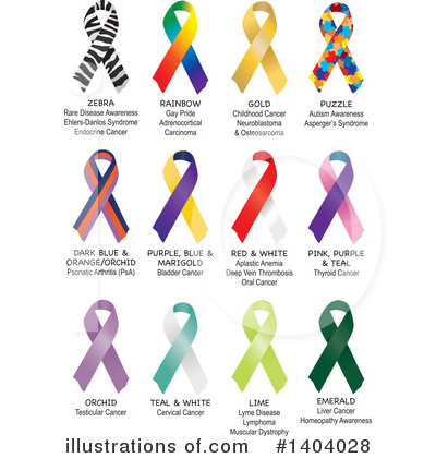 Royalty-Free (RF) Awareness Ribbon Clipart Illustration by inkgraphics - Stock Sample #1404028