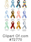 Awareness Ribbons Clipart #72770 by inkgraphics