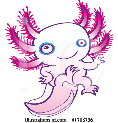 Royalty-Free (RF) Axolotl Clipart Illustration by Zooco - Stock Sample #1708756