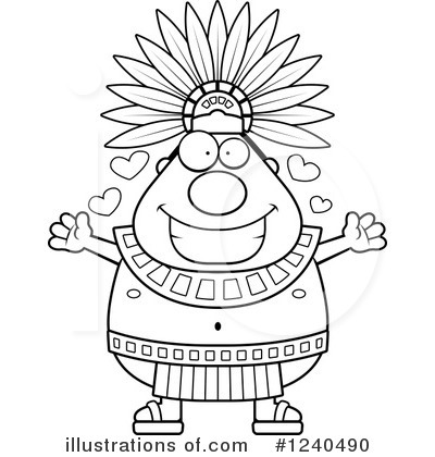 Royalty-Free (RF) Aztec Clipart Illustration by Cory Thoman - Stock Sample #1240490