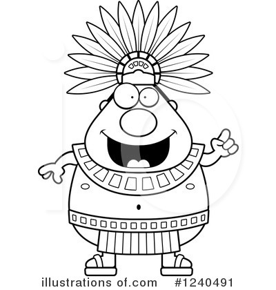 Royalty-Free (RF) Aztec Clipart Illustration by Cory Thoman - Stock Sample #1240491