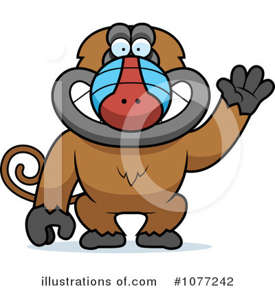 Baboon Clipart #1077242 by Cory Thoman