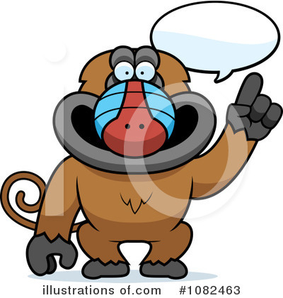 Royalty-Free (RF) Baboon Clipart Illustration by Cory Thoman - Stock Sample #1082463
