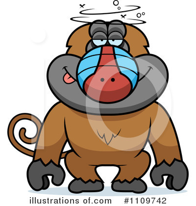 Royalty-Free (RF) Baboon Clipart Illustration by Cory Thoman - Stock Sample #1109742