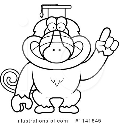 Royalty-Free (RF) Baboon Clipart Illustration by Cory Thoman - Stock Sample #1141645