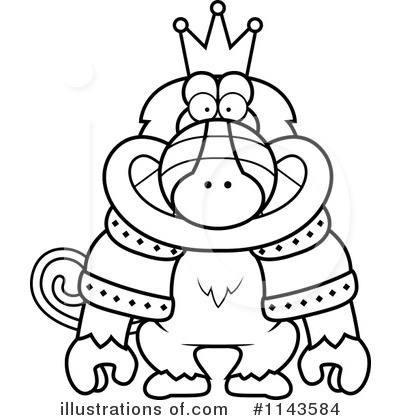 Royalty-Free (RF) Baboon Clipart Illustration by Cory Thoman - Stock Sample #1143584