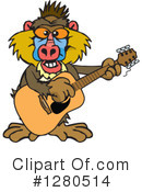 Baboon Clipart #1280514 by Dennis Holmes Designs