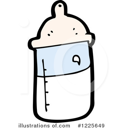 Royalty-Free (RF) Baby Bottle Clipart Illustration by lineartestpilot - Stock Sample #1225649