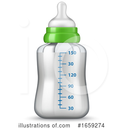 Baby Bottle Clipart #1659274 by Vector Tradition SM