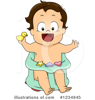 Royalty-Free (RF) Baby Boy Clipart Illustration by BNP Design Studio - Stock Sample #1234945
