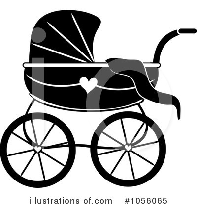 Royalty-Free (RF) Baby Carriage Clipart Illustration by Pams Clipart - Stock Sample #1056065