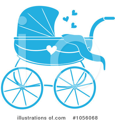 Royalty-Free (RF) Baby Carriage Clipart Illustration by Pams Clipart - Stock Sample #1056068