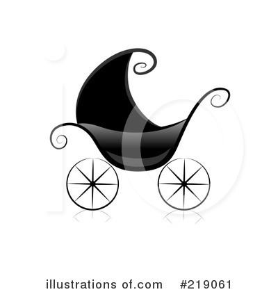 Royalty-Free (RF) Baby Carriage Clipart Illustration by BNP Design Studio - Stock Sample #219061