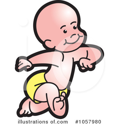 Royalty-Free (RF) Baby Clipart Illustration by Lal Perera - Stock Sample #1057980