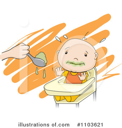 Picky Eater Clipart #1103621 by David Rey