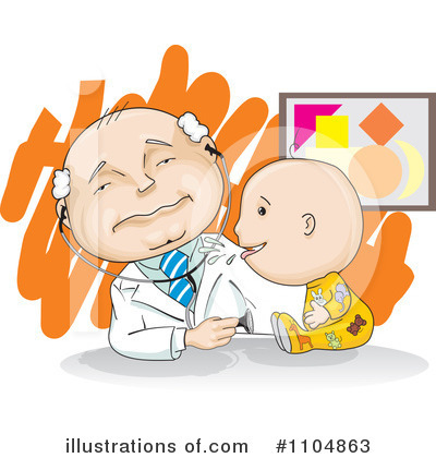 Royalty-Free (RF) Baby Clipart Illustration by David Rey - Stock Sample #1104863