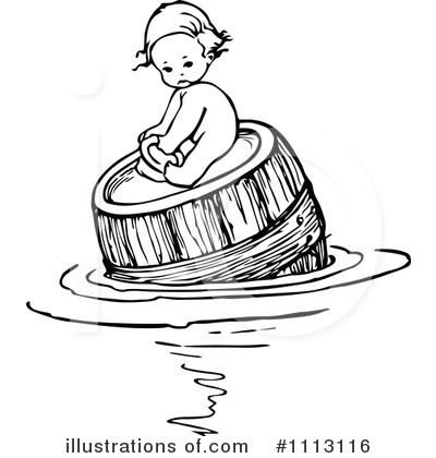 Royalty-Free (RF) Baby Clipart Illustration by Prawny Vintage - Stock Sample #1113116