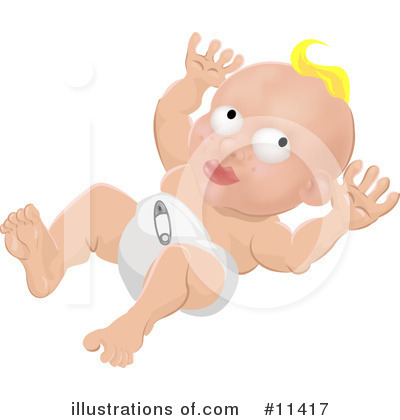 Royalty-Free (RF) Baby Clipart Illustration by AtStockIllustration - Stock Sample #11417