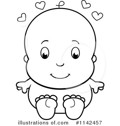 Royalty-Free (RF) Baby Clipart Illustration by Cory Thoman - Stock Sample #1142457