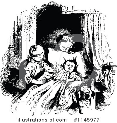 Royalty-Free (RF) Baby Clipart Illustration by Prawny Vintage - Stock Sample #1145977