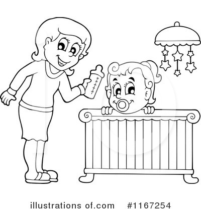 Royalty-Free (RF) Baby Clipart Illustration by visekart - Stock Sample #1167254