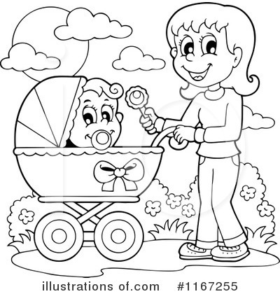 Royalty-Free (RF) Baby Clipart Illustration by visekart - Stock Sample #1167255