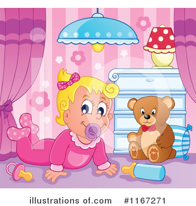 Royalty-Free (RF) Baby Clipart Illustration by visekart - Stock Sample #1167271