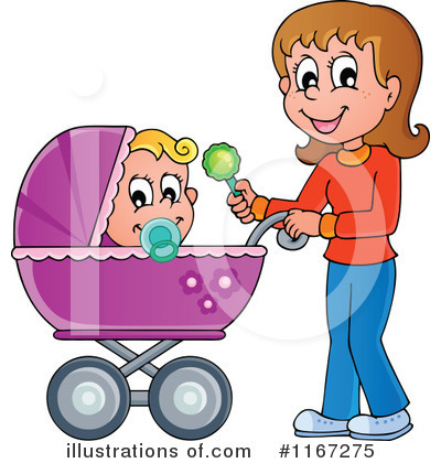Royalty-Free (RF) Baby Clipart Illustration by visekart - Stock Sample #1167275