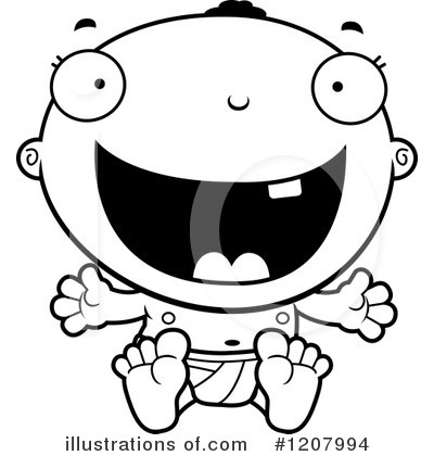 Royalty-Free (RF) Baby Clipart Illustration by Cory Thoman - Stock Sample #1207994