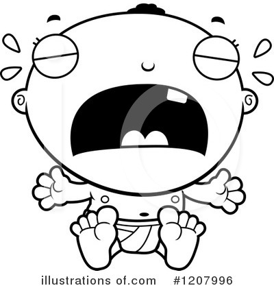 Crying Baby Clipart #1207996 by Cory Thoman
