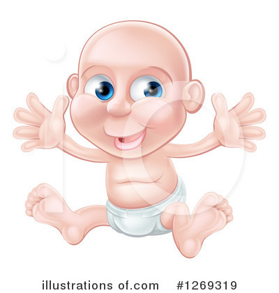 Royalty-Free (RF) Baby Clipart Illustration by AtStockIllustration - Stock Sample #1269319