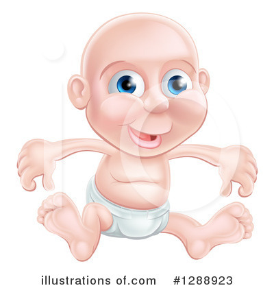 Royalty-Free (RF) Baby Clipart Illustration by AtStockIllustration - Stock Sample #1288923