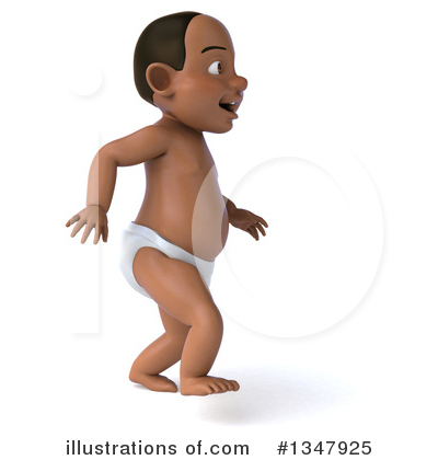 Black Baby Clipart #1347925 by Julos