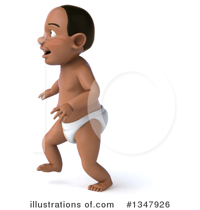 Black Baby Clipart #1347926 by Julos