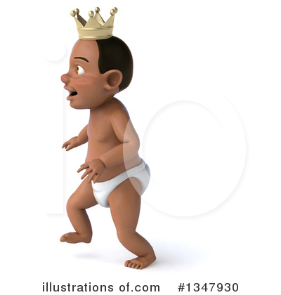 Black Baby Clipart #1347930 by Julos