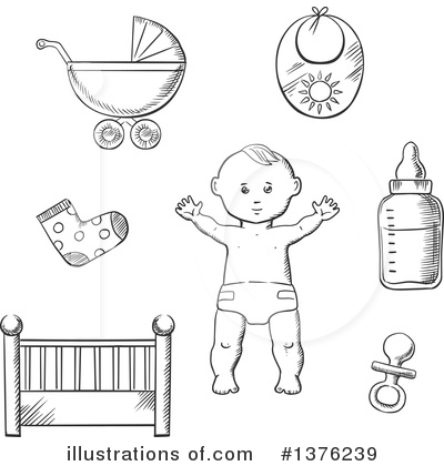 Royalty-Free (RF) Baby Clipart Illustration by Vector Tradition SM - Stock Sample #1376239
