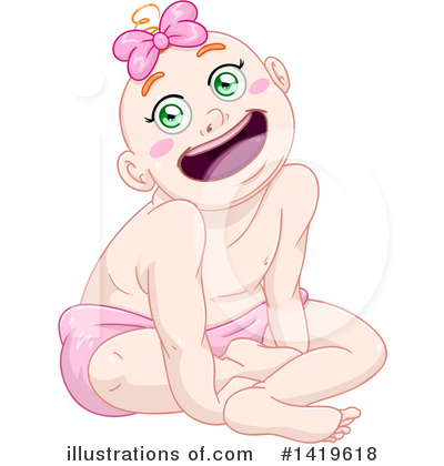 Royalty-Free (RF) Baby Clipart Illustration by Liron Peer - Stock Sample #1419618