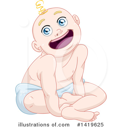 Royalty-Free (RF) Baby Clipart Illustration by Liron Peer - Stock Sample #1419625