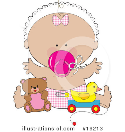 Royalty-Free (RF) Baby Clipart Illustration by Maria Bell - Stock Sample #16213