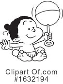 Baby Clipart #1632194 by Johnny Sajem